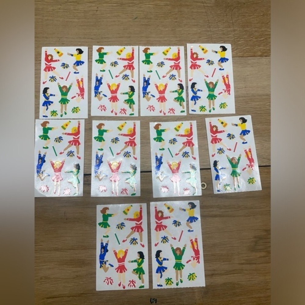 Mrs. Grossman’s vintage cheerleader stickers set 1997